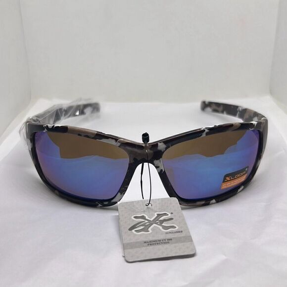 X-Loop Camouflage Mirrored Mens Sunglasses - Picture 2 of 3